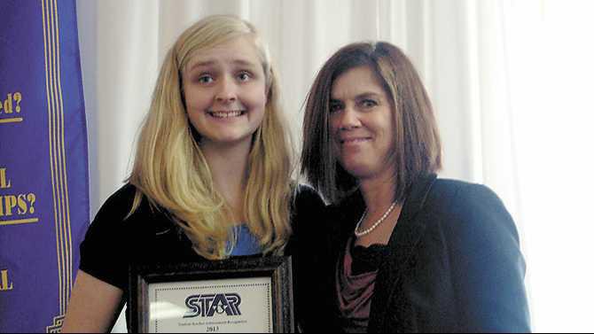 HeritageStar Megan Searles and teacher Julie Kimble