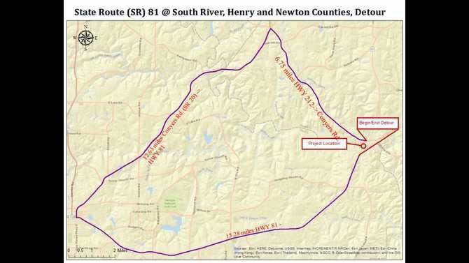 SR 81  South River Detour