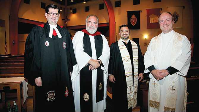 Ecumenical-service-Nov-26-2013-at-St.-Simons---CFUMC-Dr-Jon-Beyer-St.-Simons-the-Rev-Crockett-Trinity-Baptist-Pastor-Joe-Torres-St-Pius-X-Father-Randy-Maddox-IMG 1576