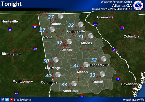 Sunday Night Forecast Nov. 19, 2017