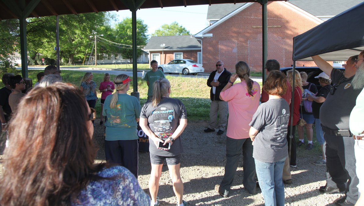 Porterdale Newton Trails’ 'Walk With a Cop' The Covington News