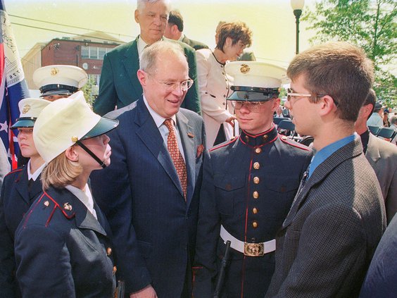 Kennedy speaks with Newton students