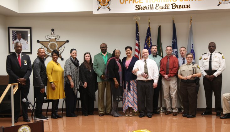 Sheriff Ezell Brown and Chief Deputy Jerry Carter with the facillitators and new graduates of NCSO's first RSAT class[6].jpg