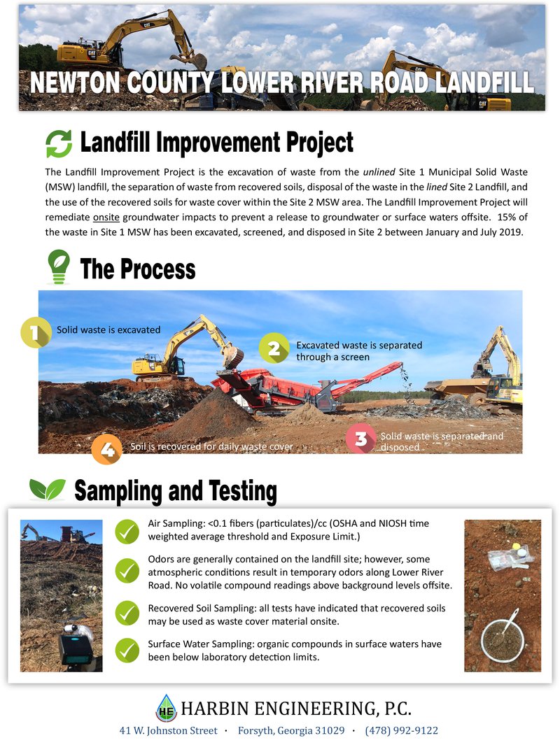 Newton Waste Excavation Update Handout