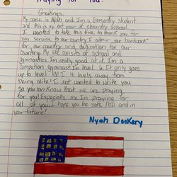 Theme School Students Send Letters To Soldiers For The Holidays The Covington News