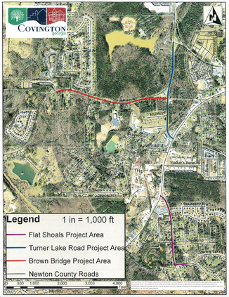Sidewalk project mapped plan
