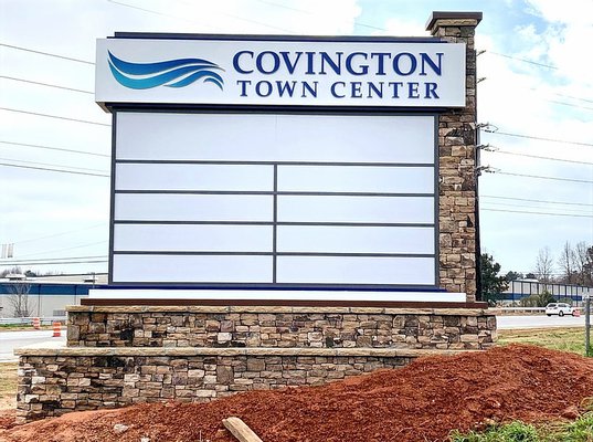 Town Center sign