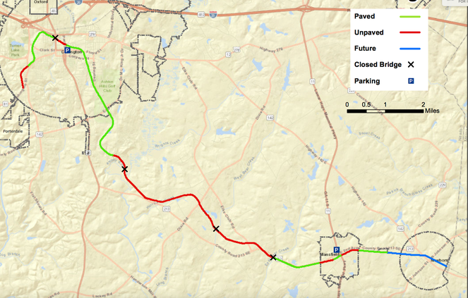 Cricket Frog Trail route