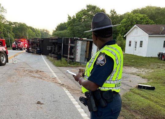 Hwy. 81 big rig wreck