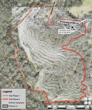 Sketch of Red Trail at Central Park