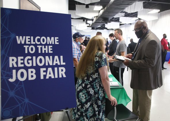 Job fair sign