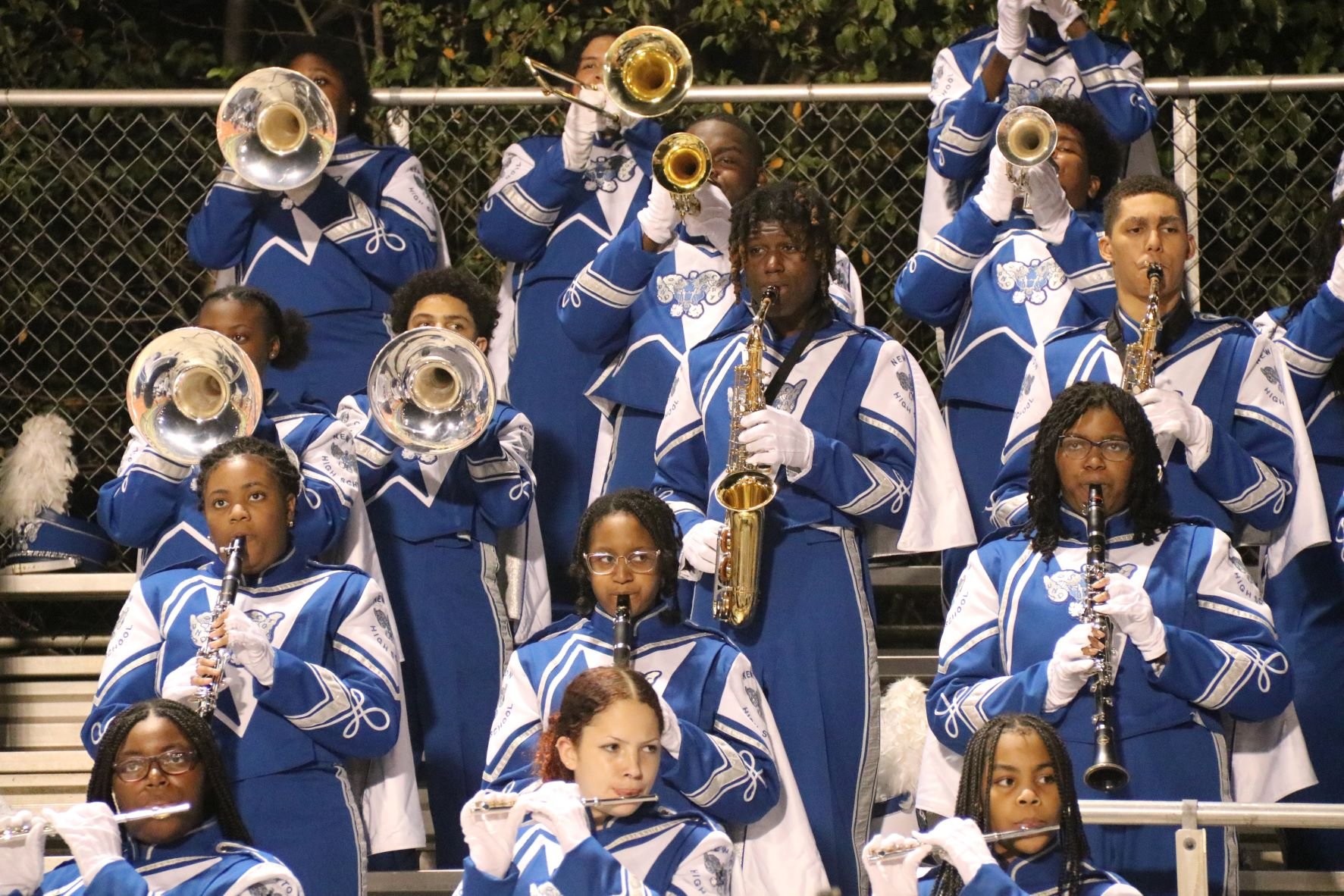 Newton High School’s Sound Factory band marches to the beat of hard