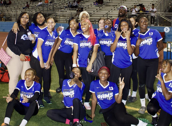 Girls flag football NHS