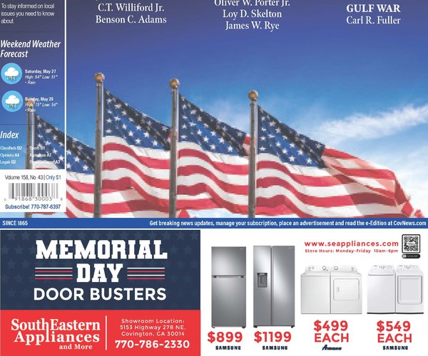 Covington News Front Page