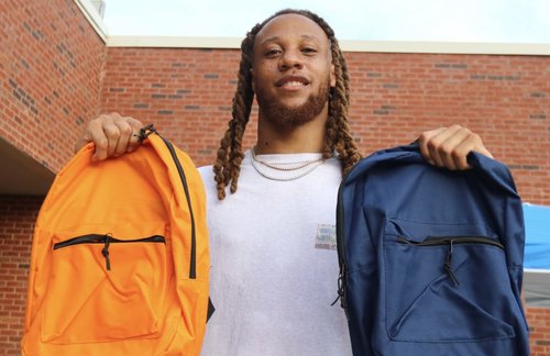 Eric Stokes book bag drive
