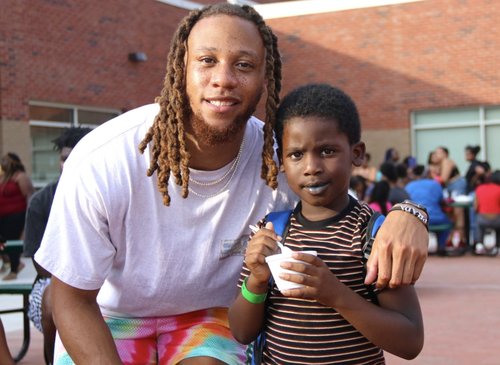 Eric Stokes book bag drive