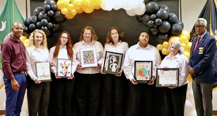 NCSO inmate art gallery group photo