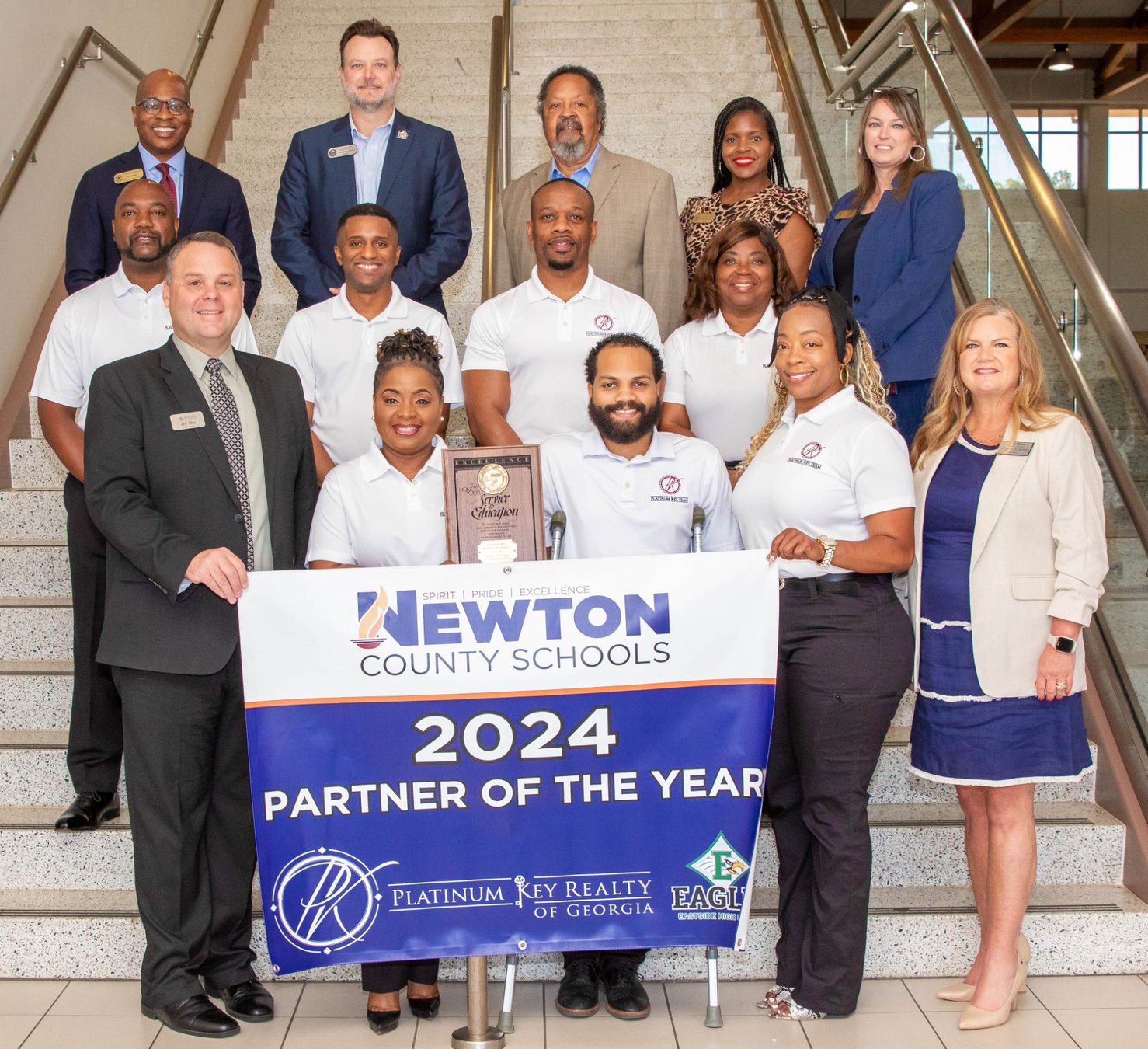 Platinum Key Realty of named Newton County Schools' 2024 Partner of the Year The