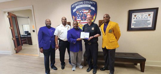 Fire Educator James Franklin recognized for Contribution to Omega Pathfinder Program