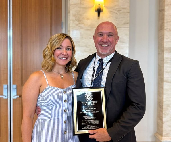 randy mcginley DA of the year