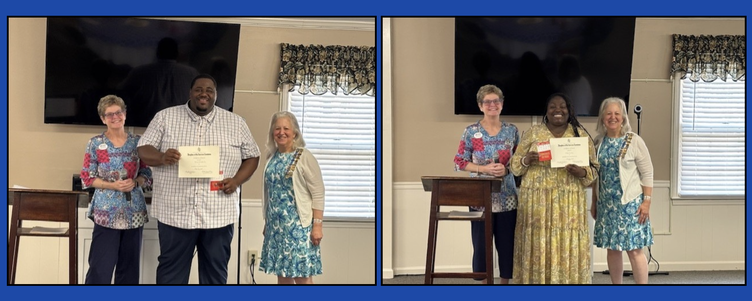 Sergeant Newton Chapter is proud to recognize, Ms. Andrea Dowdy and Mr. Ricky Latimore