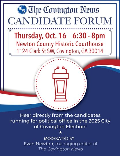 The Covington News to hold political forum for Covington election candidates