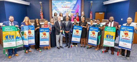 State Superintendent Richard Woods honors six Newton County schools