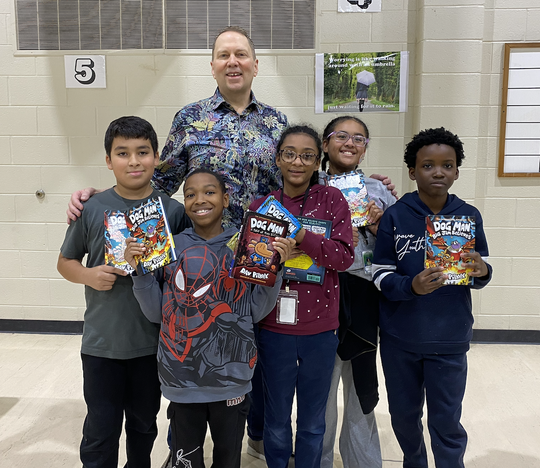 Children’s author Dav Pilkey visits South Salem Elementary School