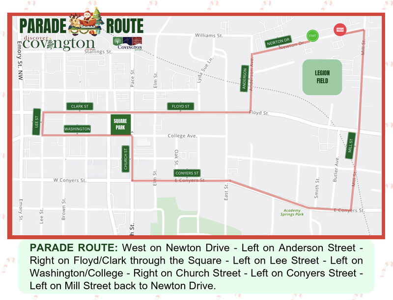 xmas parade route