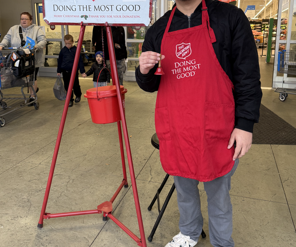 ringing the salvation army bell