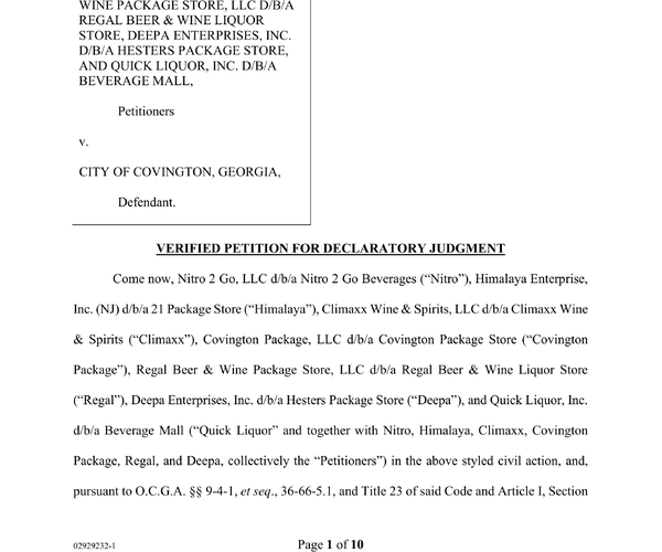 liquor stores sue city