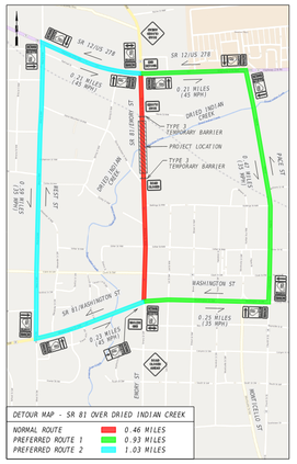 detour map city
