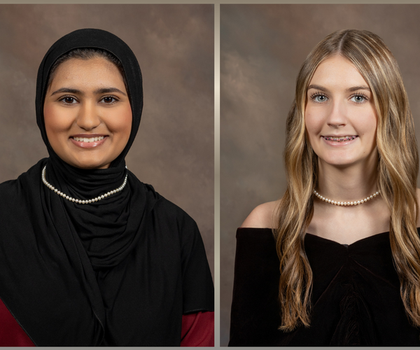 Maha Ahmad and Grace Mills