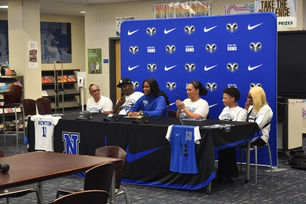 Aryanah Clark Signing, Newton Flag football