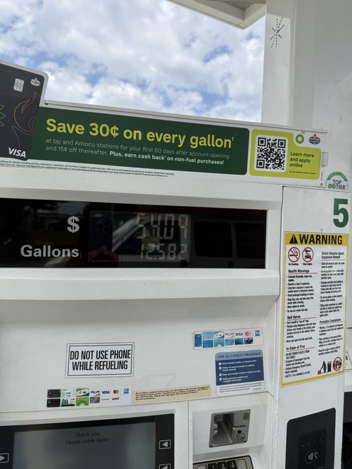 gas at $4.29/gallon 2