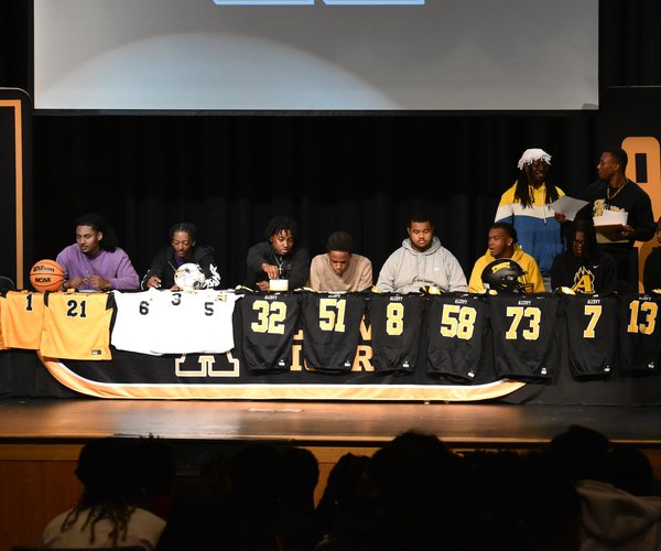 Alcovy Football Signing, 9 to Arkansas Baptist