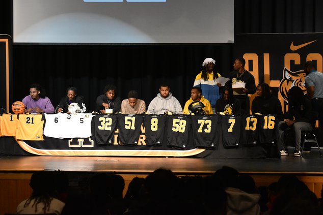 Alcovy Football Signing, 9 to Arkansas Baptist