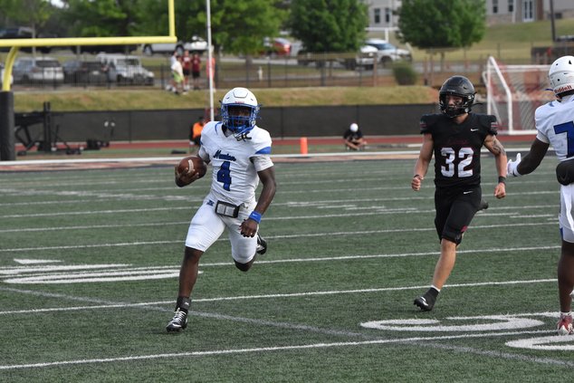 Newton Spring Football Scrimmage, Braylon Miller