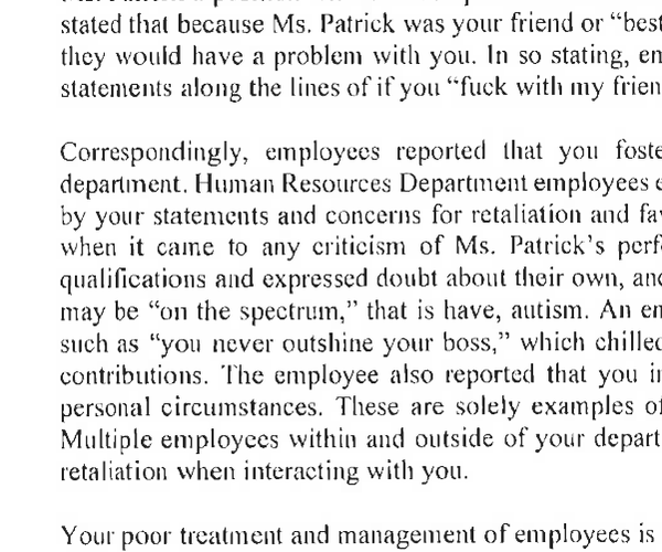 termination letter