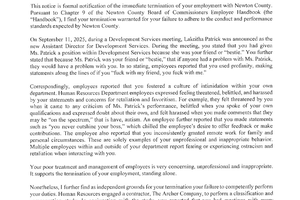 termination letter